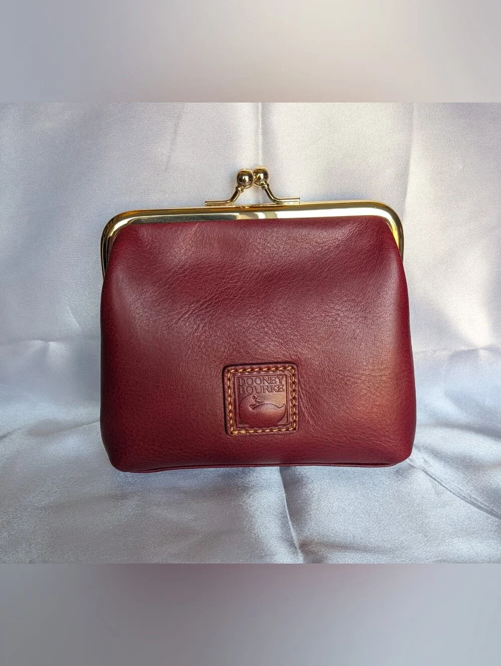 NWT! Dooney & Bourke Florentine Large Framed Purse in BORDEAUX
